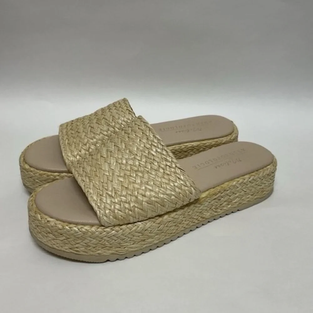 Anthropologie‎ Matisse Montego Woven Wedge Sandal Platform Slides Women 9M China